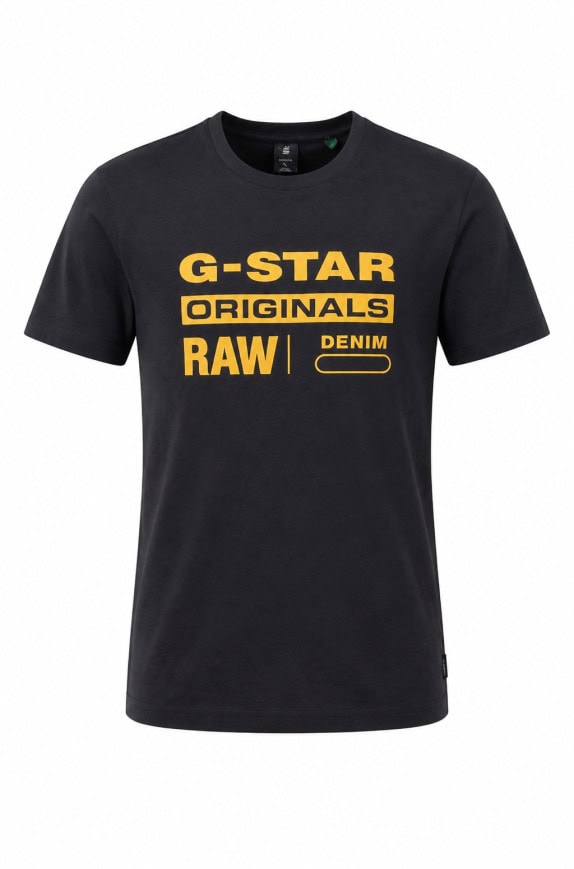 G STAR T SHIRT GRAPHIC ΜΑΥΡΟ ΑΝΤΡΙΚΟ PRE OWNED L