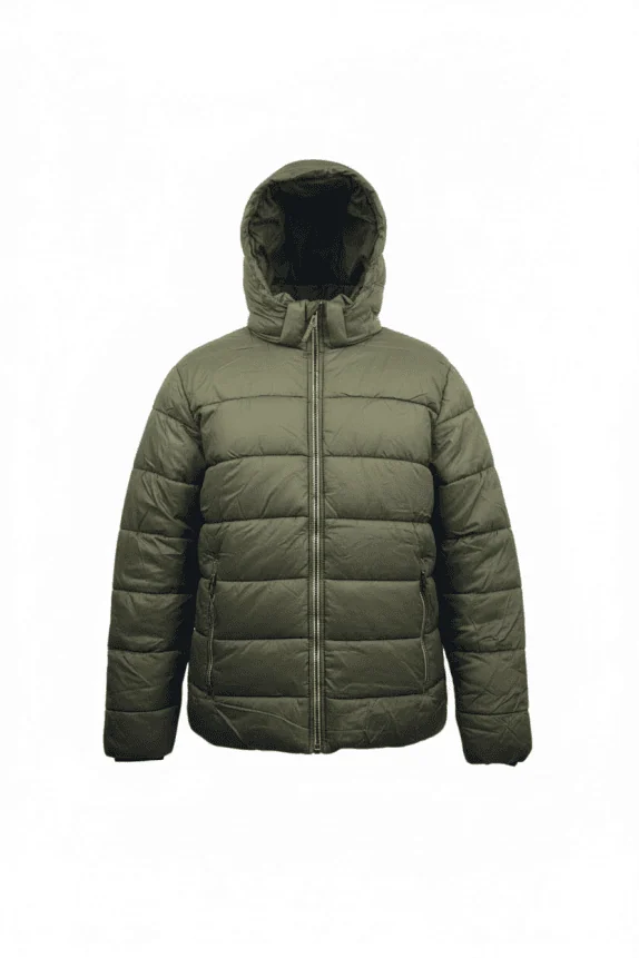 GANT Μπουφάν Puffer Hooded Casual Χακί Ανδρικό XXL