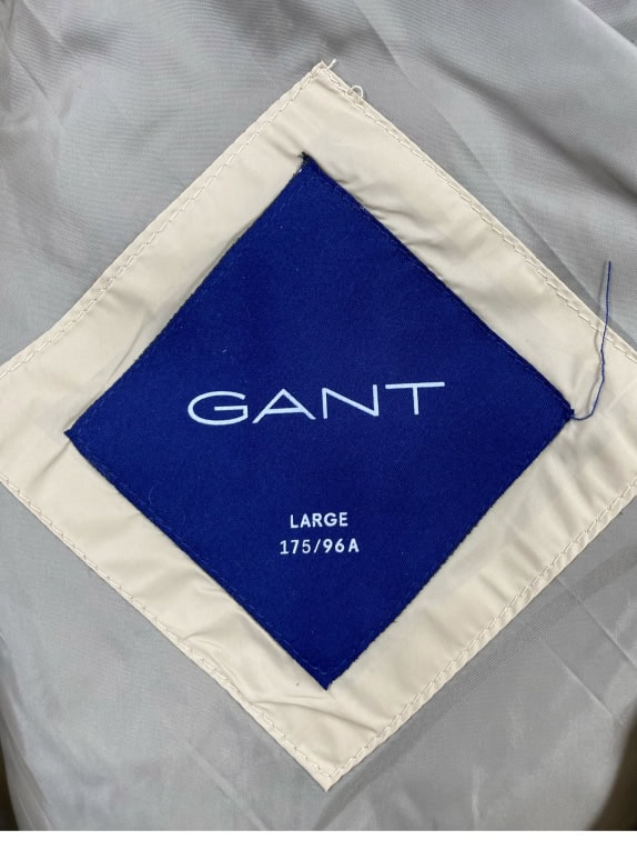 GANT Giacca Puffer Casual con Logo Beige da Uomo L