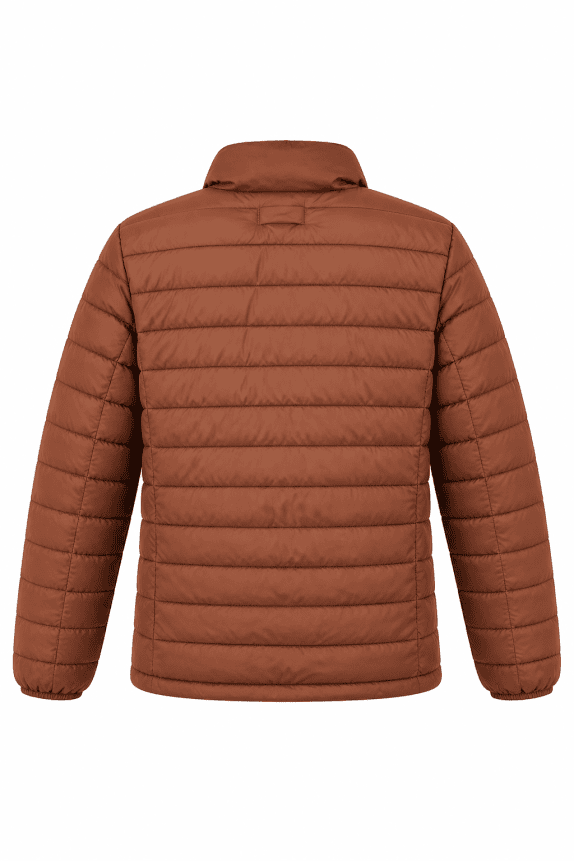 GANT PUFFER JACKET MINIMAL BROWN MEN PRE OWNED M