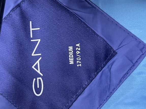 GANT PUFFER JACKET MINIMAL NAVY MEN PRE OWNED M