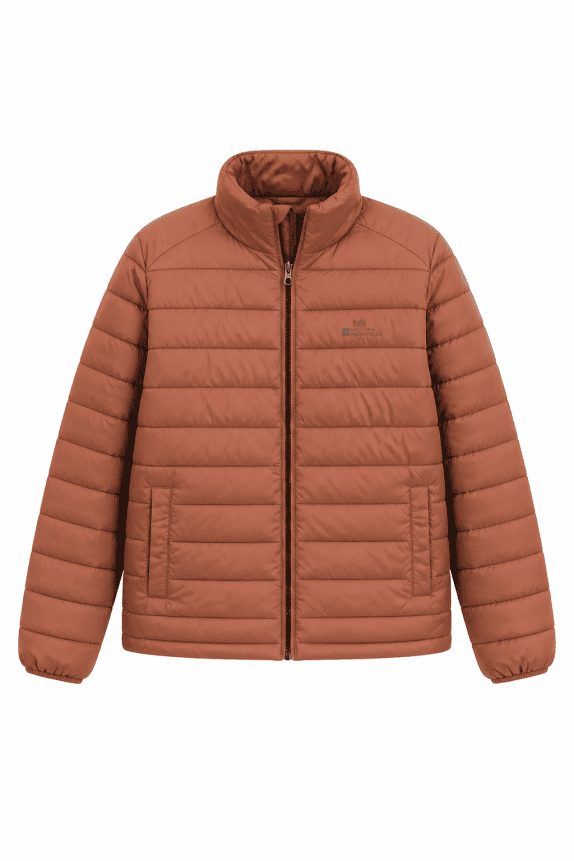 GANT PUFFER JACKET MINIMAL BROWN MEN PRE OWNED L