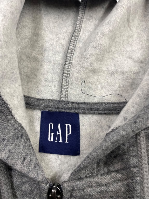 GAP Ανδρικό Zip Hoodie Γκρι Melange XXL