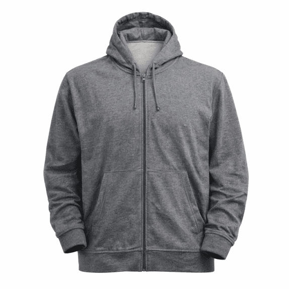 GAP Felpa con cappuccio da uomo con zip grigio mélange XXL