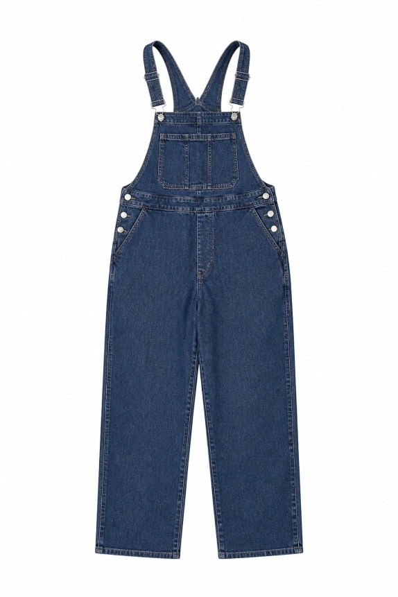 GAP DENIM OVERALL CLASSIC BLUE WOMEN PRE OWNED L