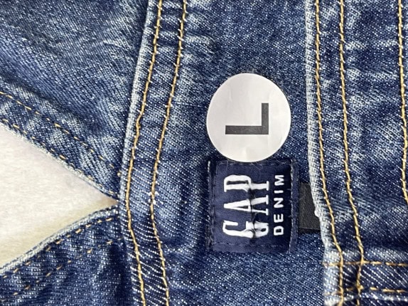 GAP DENIM OVERALLS WORKWEAR ΜΠΛΕ ΓΥΝΑΙΚΕΙΟ PRE OWNED L