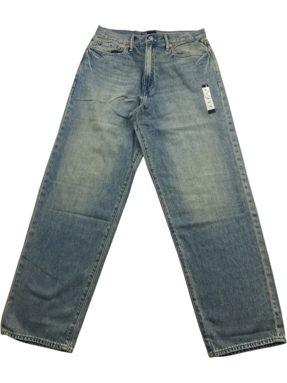 GAP Denim Τζιν Παντελόνι Straight Vintage Wash Μπλε Ανδρικό Μέγεθος 36x32 (L)