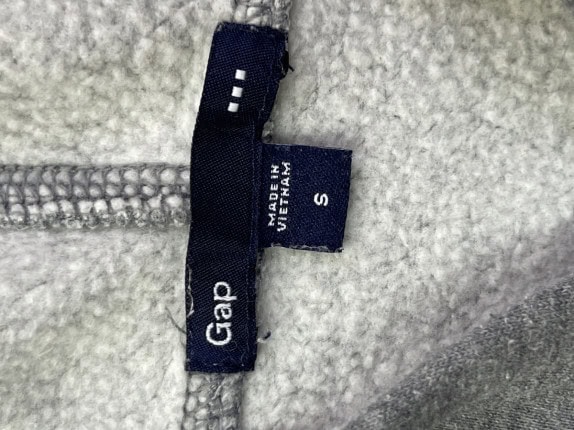 GAP HOODIE STREETWEAR ΓΚΡΙ ΑΝΤΡΙΚΟ PRE OWNED S