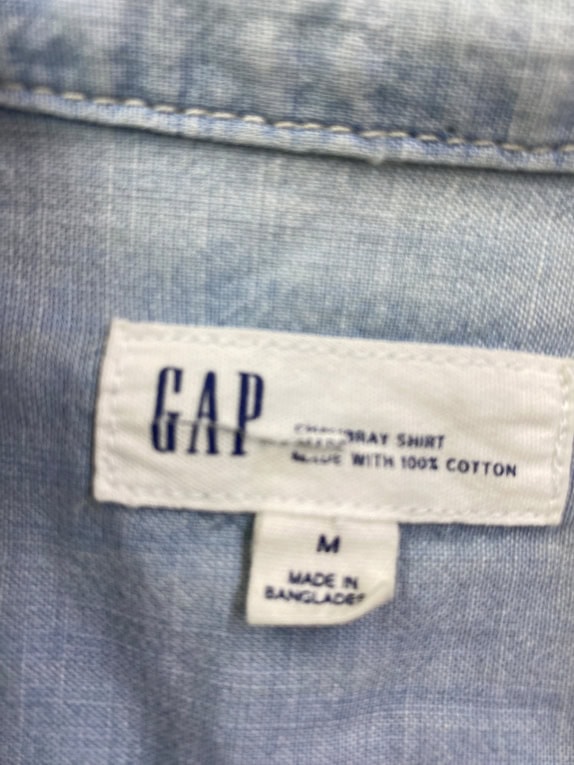 GAP ΠΟΥΚΑΜΙΣΟ CHAMBRAY VINTAGE LIGHT BLUE ΑΝΔΡΙΚΟ M