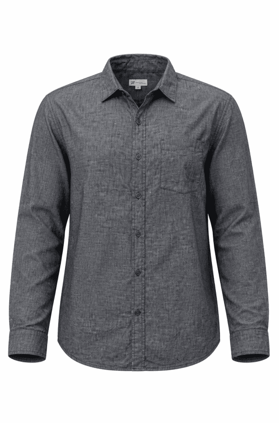 GAP ΠΟΥΚΑΜΙΣΟ MINIMAL CHARCOAL ΑΝΤΡΙΚΟ PRE OWNED L