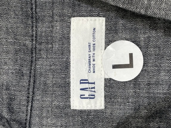 GAP ΠΟΥΚΑΜΙΣΟ MINIMAL CHARCOAL ΑΝΤΡΙΚΟ PRE OWNED L