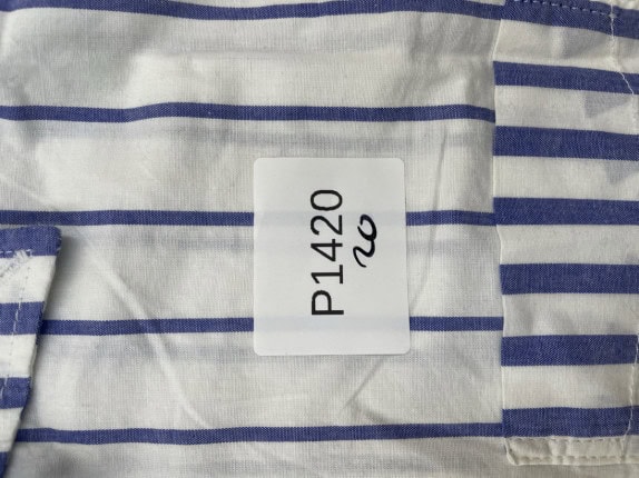 GAP ΠΟΥΚΑΜΙΣΟ ΡΙΓΕ CLASSIC ΛΕΥΚΟ ΜΠΛΕ ΑΝΤΡΙΚΟ PRE OWNED M