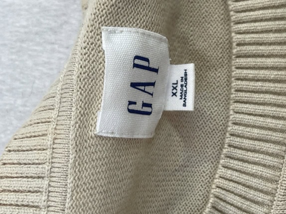 GAP ΠΟΥΛΟΒΕΡ ΡΙΓΕ ΜΠΕΖ ΑΝΤΡΙΚΟ PRE OWNED XXL