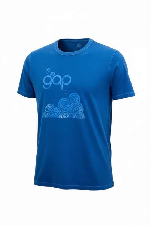 GAP T-SHIRT VINTAGE GRAPHIC ΛΟΓΟΤΥΠΟ ΜΠΛΕ ΑΝΔΡΙΚΟ L
