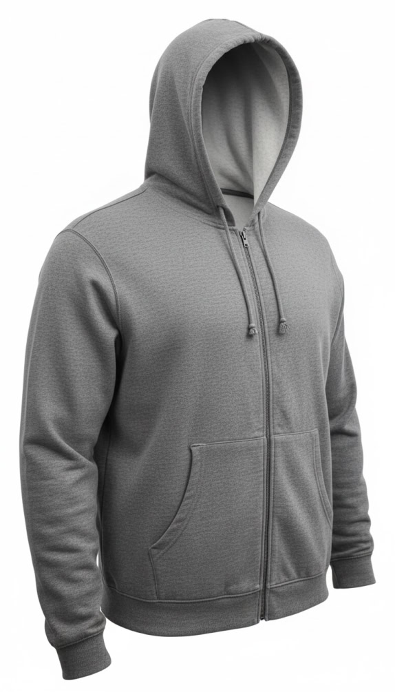 GAP ΖΑΚΕΤΑ ΜΕ ΚΟΥΚΟΥΛΑ FULL ZIP ΓΚΡΙ ΜΕΛΑΝΖΕ ΑΝΔΡΙΚΗ 4XL