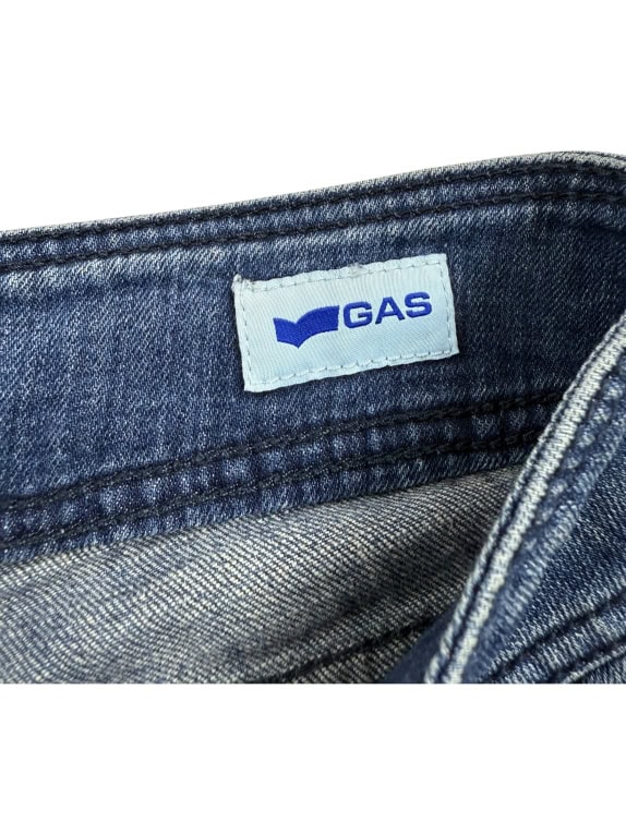 GAS Jeans Casual Denim Logo Blue Men’s S