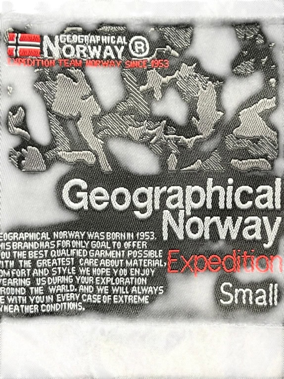 GEOGRAPHICAL NORWAY ΜΠΟΥΦΑΝ PUFFER SPORTSWEAR ΓΚΡΙ ΜΑΥΡΟ ΑΝΤΡΙΚΟ PRE OWNED S