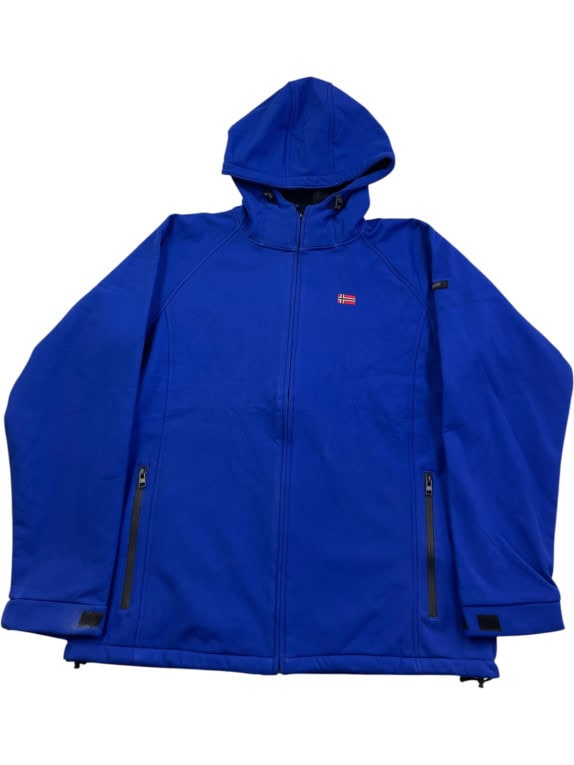 GEOGRAPHICAL NORWAY ΜΠΟΥΦΑΝ SOFTSHELL SPORTSWEAR ΜΠΛΕ ΑΝΤΡΙΚΟ PRE OWNED XXL