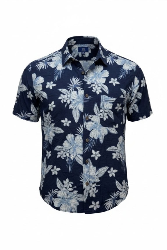 GEORGE ΠΟΥΚΑΜΙΣΟ FLORAL NAVY ΑΝΤΡΙΚΟ PRE OWNED M