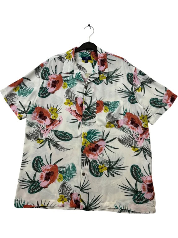 GEORGE SHIRT TROPICAL OFF WHITE MEN PRE OWNED M