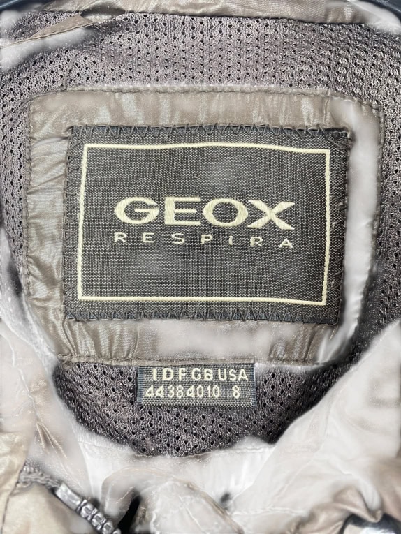 Geox Respira Μπουφάν Puffer Casual Logo Καφέ Γυναικείο M