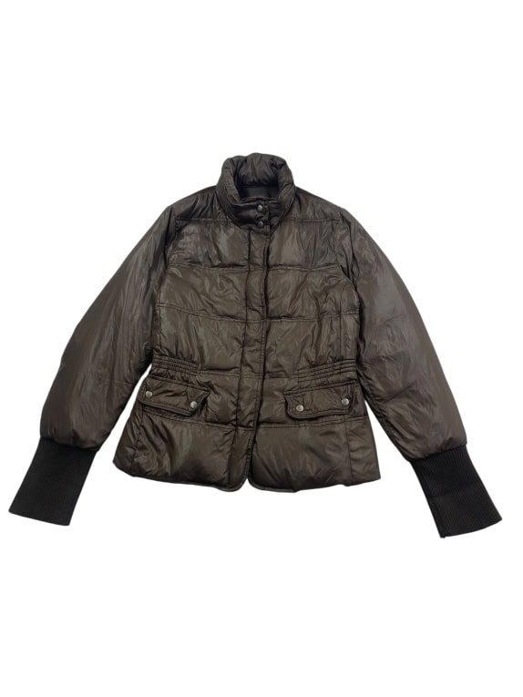 Geox Respira Μπουφάν Puffer Casual Logo Καφέ Γυναικείο M