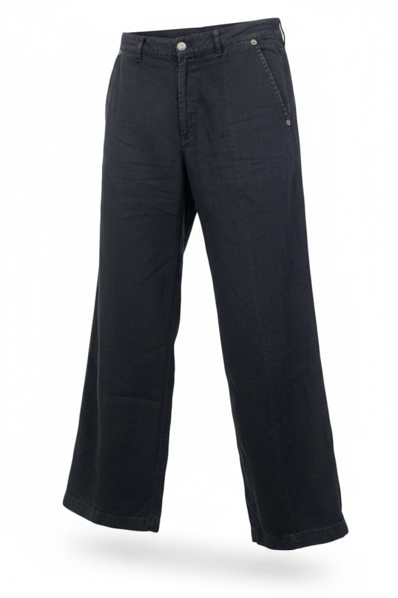 GF FERRE ΠΑΝΤΕΛΟΝΙ WIDE LEG WASHED BLACK ΓΥΝΑΙΚΕΙΟ PRE OWNED M