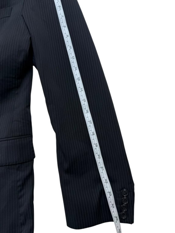 GF FERRÉ Vintage Pinstripe Blazer Black Men's L/XL