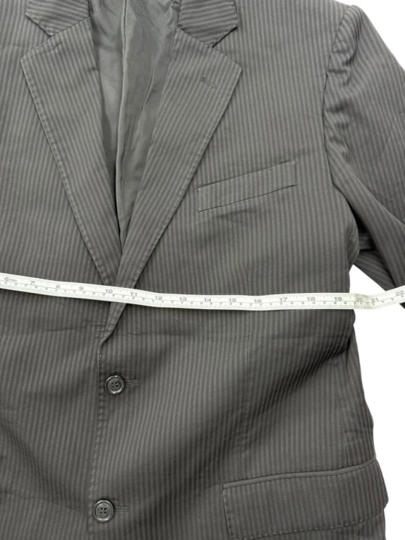 GF FERRÉ Vintage Pinstripe Blazer Black Men's L/XL