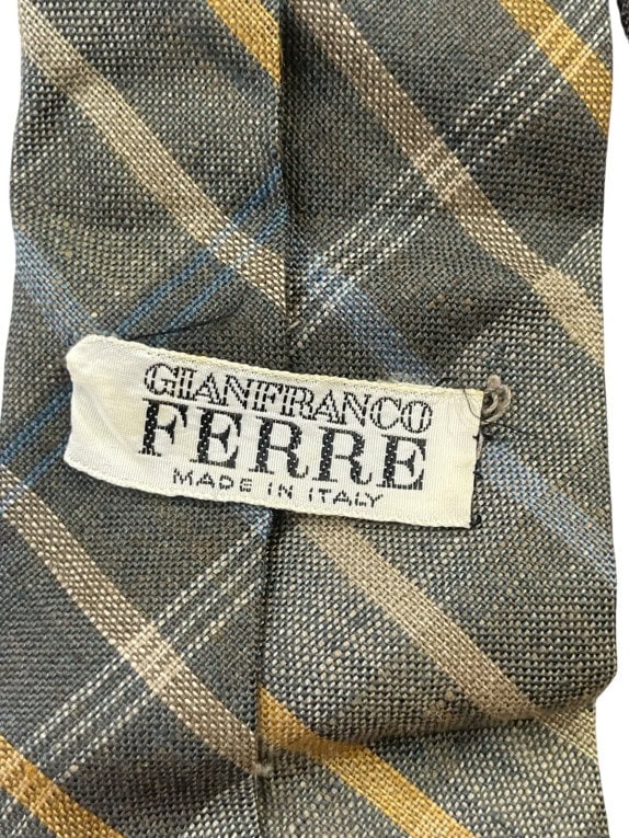 GIANFRANCO FERRE ΓΡΑΒΑΤΑ CLASSIC OLIVE ΑΝΤΡΙΚΟ PRE OWNED