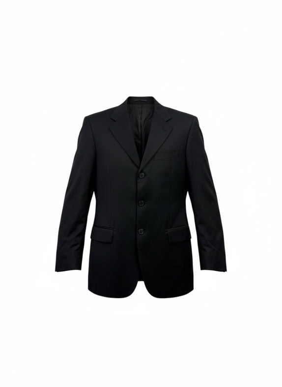GIANFRANCO FERRE BLAZER VINTAGE LOGO BLACK MENS L