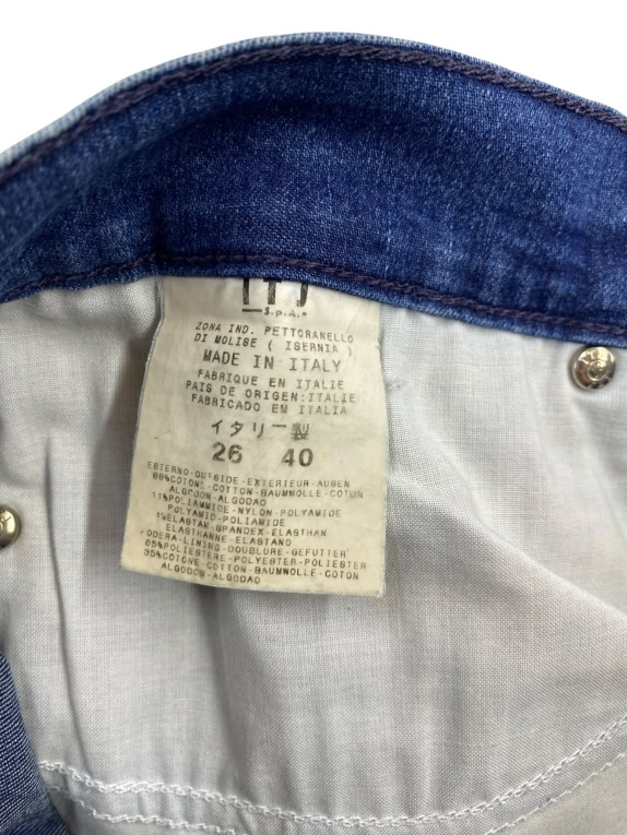 Gianfranco Ferré Jeans Pantaloni Denim Vintage Logo Blu da Donna XS