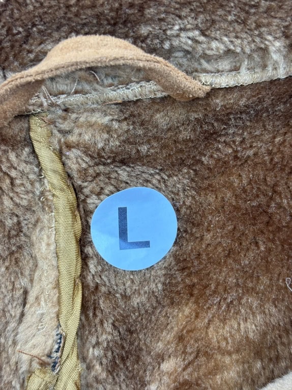 GIL BRET SHEARLING COAT VINTAGE CAMEL WOMENS PRE OWNED XL