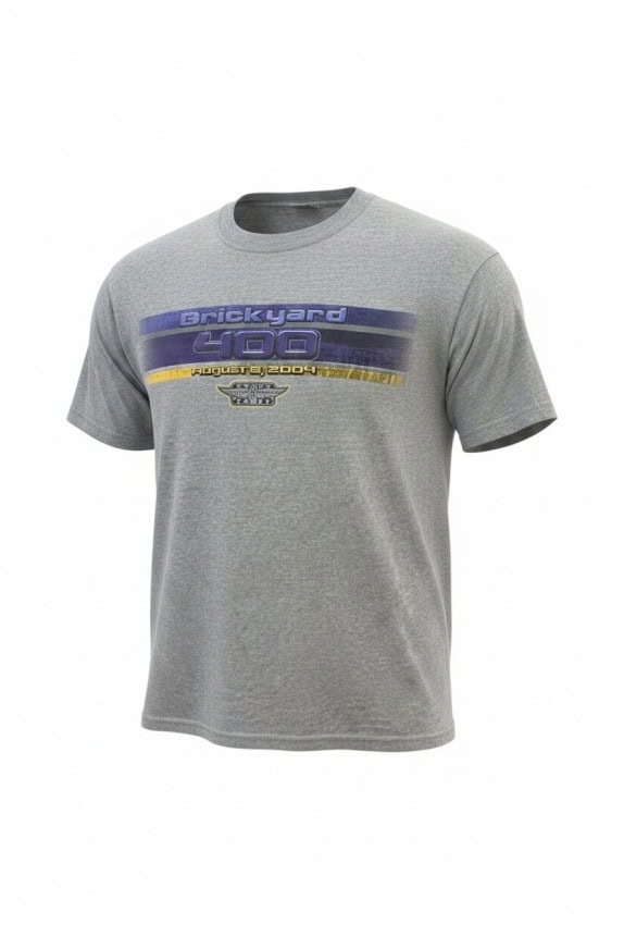 GILDAN GRAPHIC TEE RACING ΓΚΡΙ UNISEX PRE OWNED L