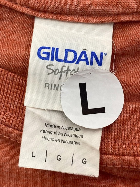 GILDAN GRAPHIC TEE RACING TERRACOTTA ΑΝΤΡΙΚΟ PRE OWNED L