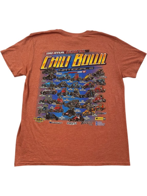 GILDAN GRAPHIC TEE RACING TERRACOTTA ΑΝΤΡΙΚΟ PRE OWNED L