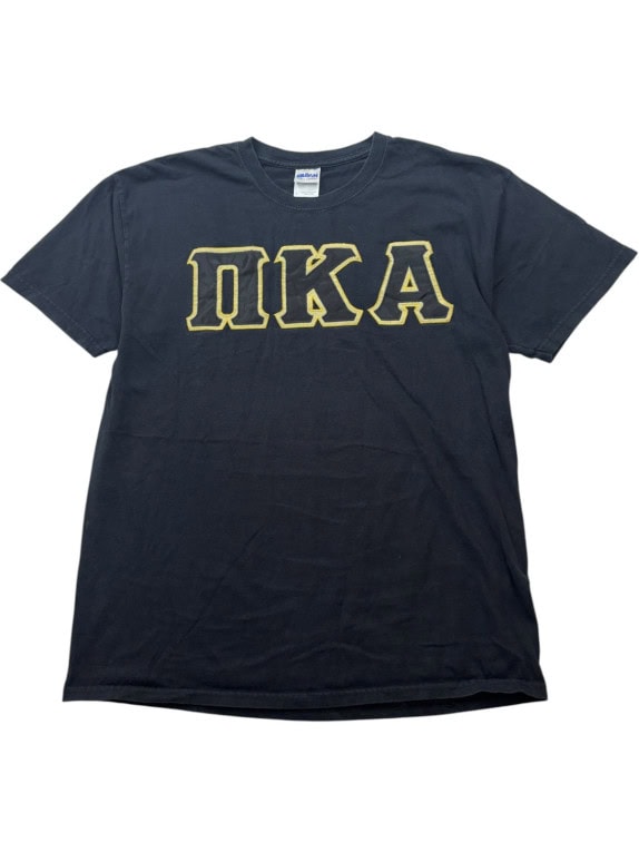 GILDAN ΚΟΝΤΟΜΑΝΙΚΟ T SHIRT COLLEGIATE ΞΕΘΩΡΙΑΣΜΕΝΟ ΜΑΥΡΟ UNISEX PRE OWNED L