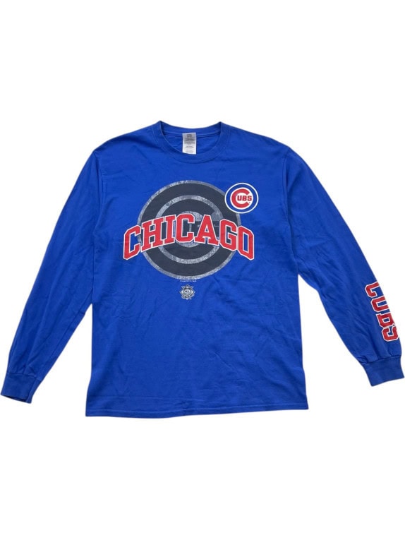 GILDAN ΜΑΚΡΥΜΑΝΙΚΗ ΜΠΛΟΥΖΑ SPORTSWEAR GRAPHIC ROYAL BLUE UNISEX PRE OWNED M