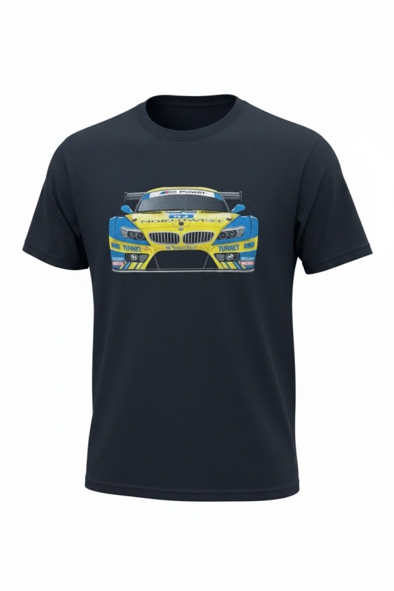 Gildan T-Shirt con stampa grande blu navy unisex L