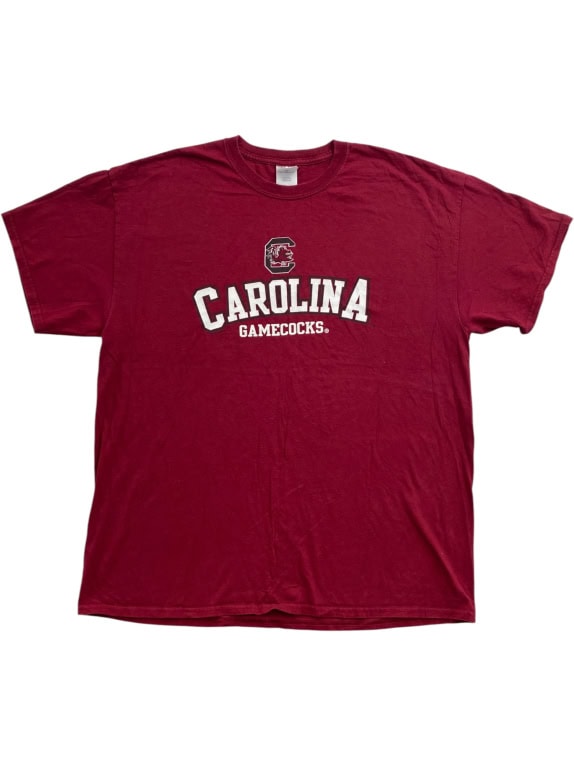 GILDAN T-SHIRT CAROLINA GAMECOCKS LOGO BURGUNDY UNISEX XL