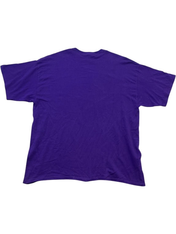GILDAN GRAPHIC T SHIRT PURPLE MEN PRE OWNED