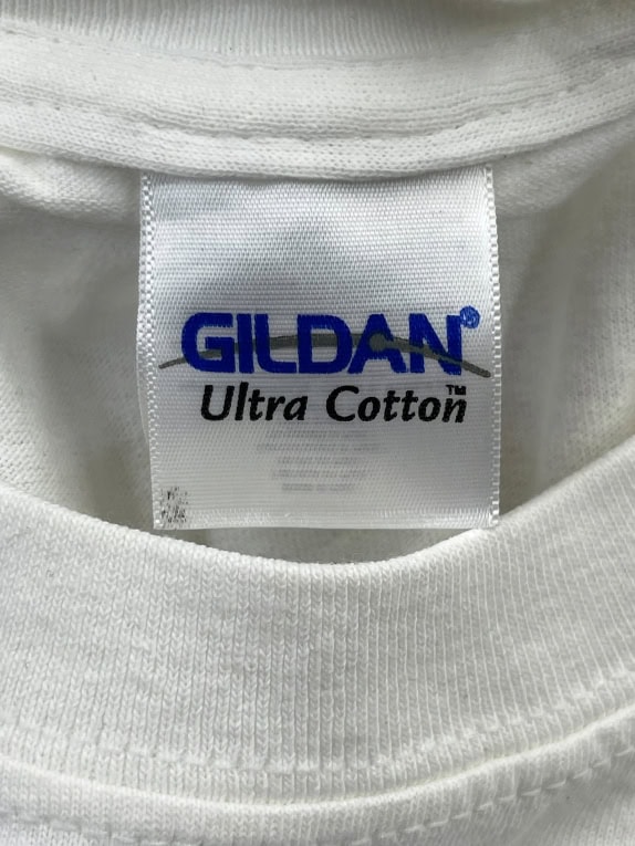 Gildan T-Shirt Logo Λευκό UNISEX