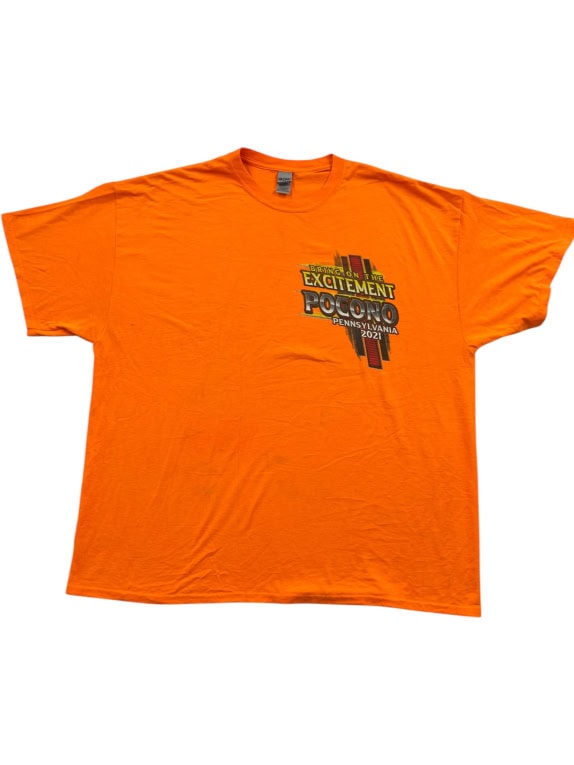 Gildan T-shirt stampata arancione unisex 2XL
