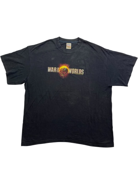 GILDAN T-SHIRT VINTAGE 2005 WAR OF THE WORLDS MOVIE LOGO ΜΑΥΡΟ ΑΝΔΡΙΚΟ XL