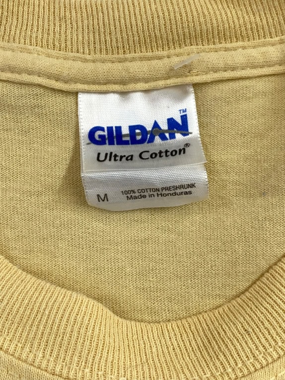GILDAN T SHIRT VINTAGE 2009 STANLEY CUP CHAMPIONS YELLOW UNISEX MEDIUM pre-owned