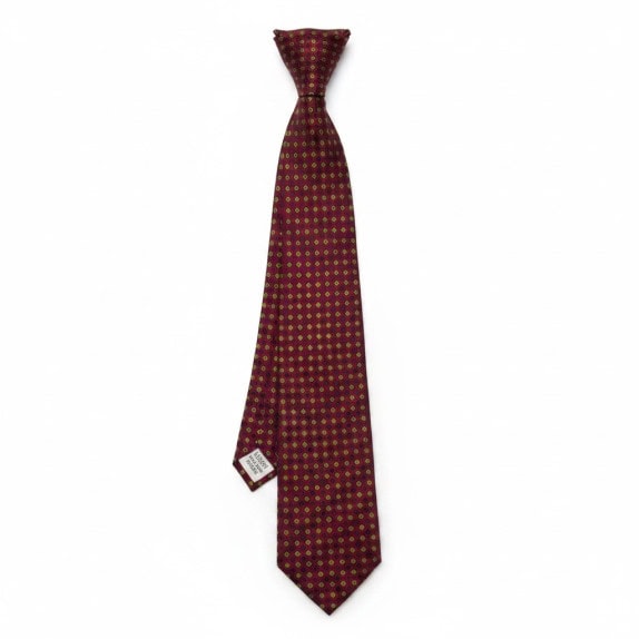 GIORGIO ARMANI TIE CLASSIC BURGUNDY MENS PRE OWNED