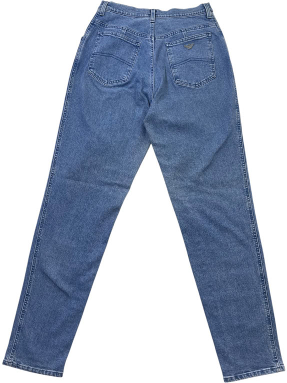 GIORGIO ARMANI JEANS DENIM PANTS CLASSIC BLUE WOMEN PRE OWNED S
