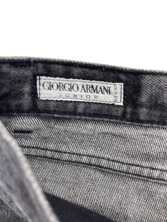 Giorgio Armani Junior Denim Παντελόνι Vintage Logo Γκρι Γυναικείο XS
