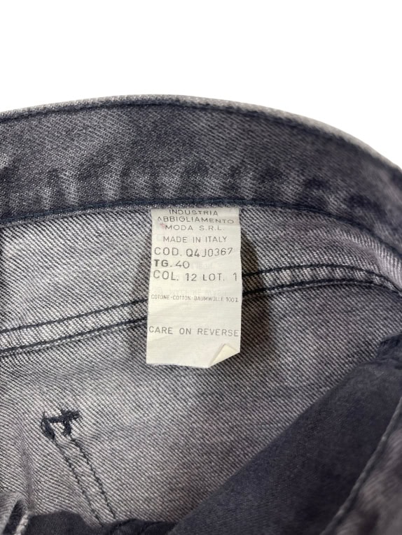 Giorgio Armani Junior Denim Παντελόνι Vintage Logo Γκρι Γυναικείο XS