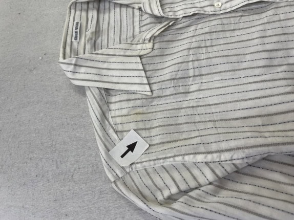 GIORGIO ARMANI SHIRT MINIMAL ECRU MEN PRE OWNED